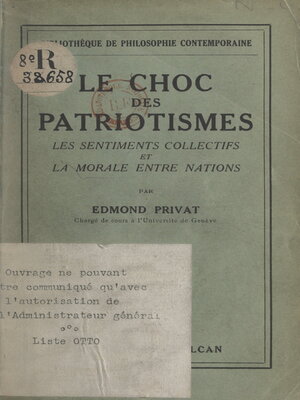 cover image of Le choc des patriotismes